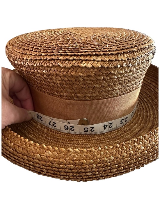 ERIC JAVITS New York Straw Hat w/ Grosgrain Band Excellent Condition main image 4
